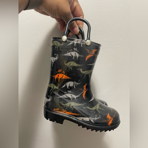 Dino black rain boots - Picture 3 of 4